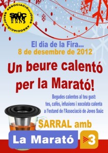 Un beure calentó per la Marató.